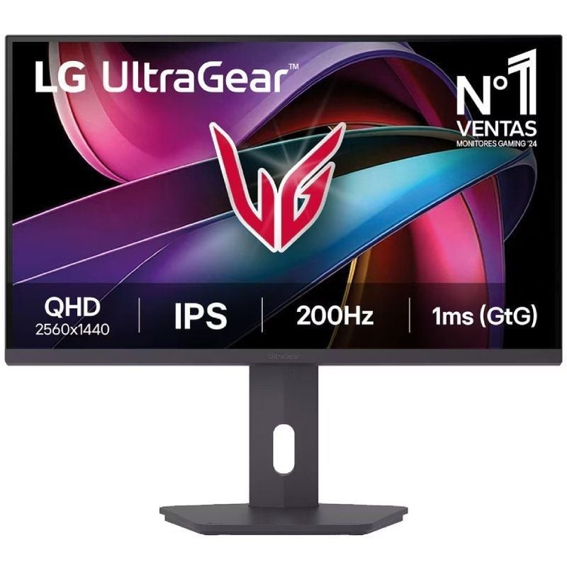 Monitor Gaming LG UltraGear 27G610A-B 27'/ QHD/ 1ms/ 200Hz/ IPS/ Regulable en altura/ Negro