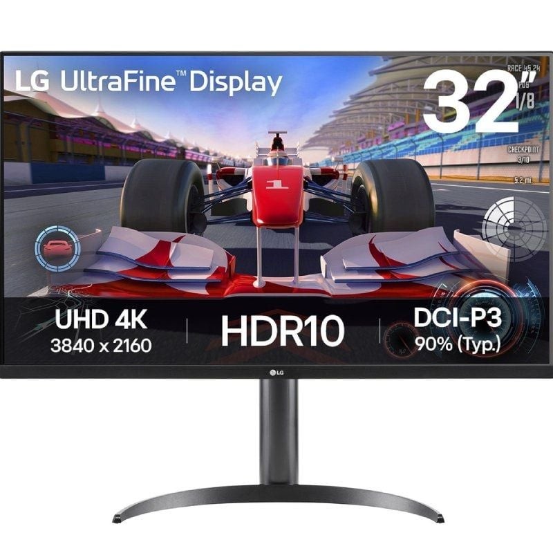 Monitor Profesional LG UltraFine 32UR550K-B 31.5'/ 4K/ Multimedia/ Regulable en altura/ Negro