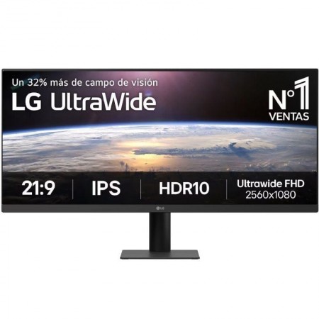 Monitor Profesional Ultrapanorámico LG UltraWide 34U511A-B 34'/ UWFHD/ Negro