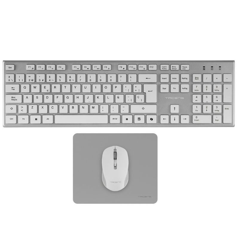 Pack Gaming Tacens ZENITH/ Teclado Inalámbrico + Ratón Inalámbrico + Alfombrilla