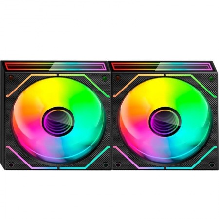 Pack 2 Ventiladores Mars Gaming MF-3DPROX2R/ 12cm/ ARGB