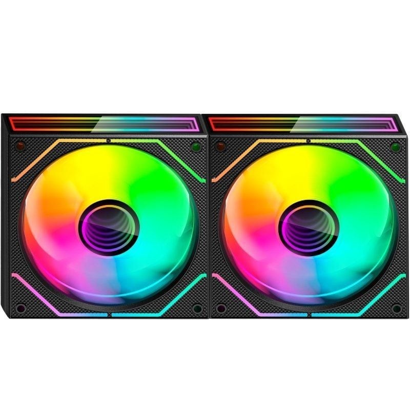 Pack 2 Ventiladores Mars Gaming MF-3DPROX2R/ 12cm/ ARGB