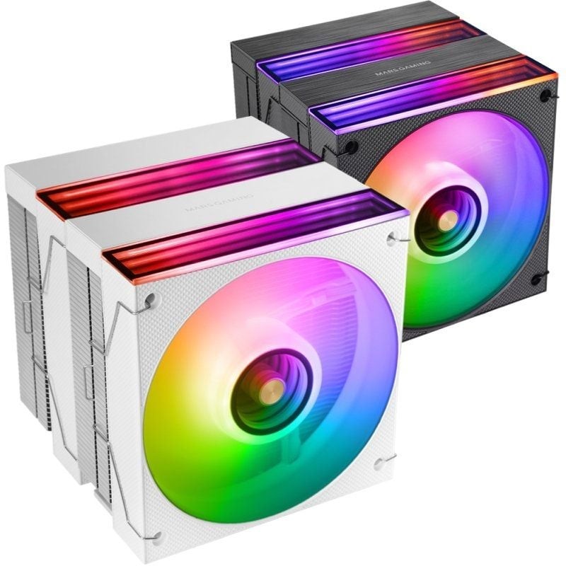Ventilador con Disipador Mars Gaming MCPU-X26/ 12cm/ Blanco