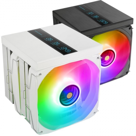 Ventilador con Disipador Mars Gaming MCPU-LCDPRO/ 12cm/ Blanco