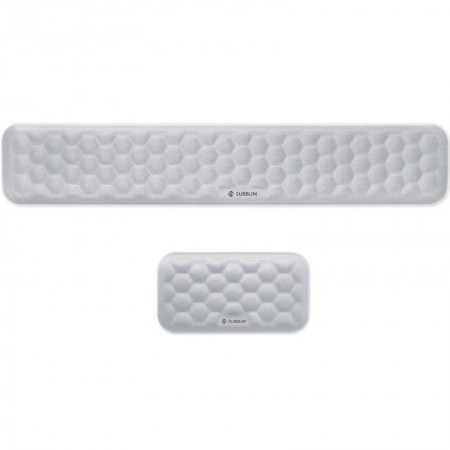 Pack de 2 Reposamuñecas Subblim Ergo AirPadding/ Plateadas