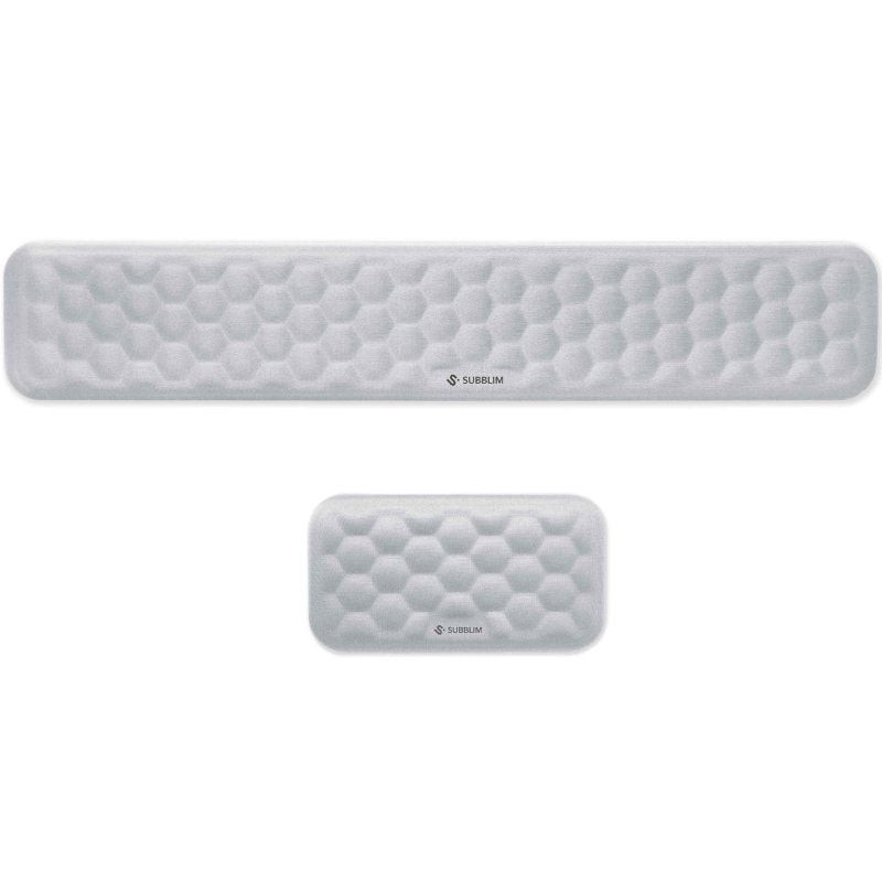 Pack de 2 Reposamuñecas Subblim Ergo AirPadding/ Plateadas