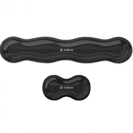 Pack de 2 Reposamuñecas Subblim Ergo Crystal Flex