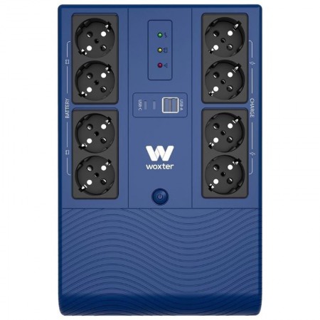 SAI Línea Interactiva Woxter Multibase UPS 1200 VA/ 1200VA-720W/ 8 Salidas/ Formato Torre