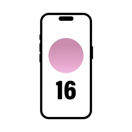 Smartphone Apple iPhone 16 128GB/ 6.1'/ 5G/ Rosa