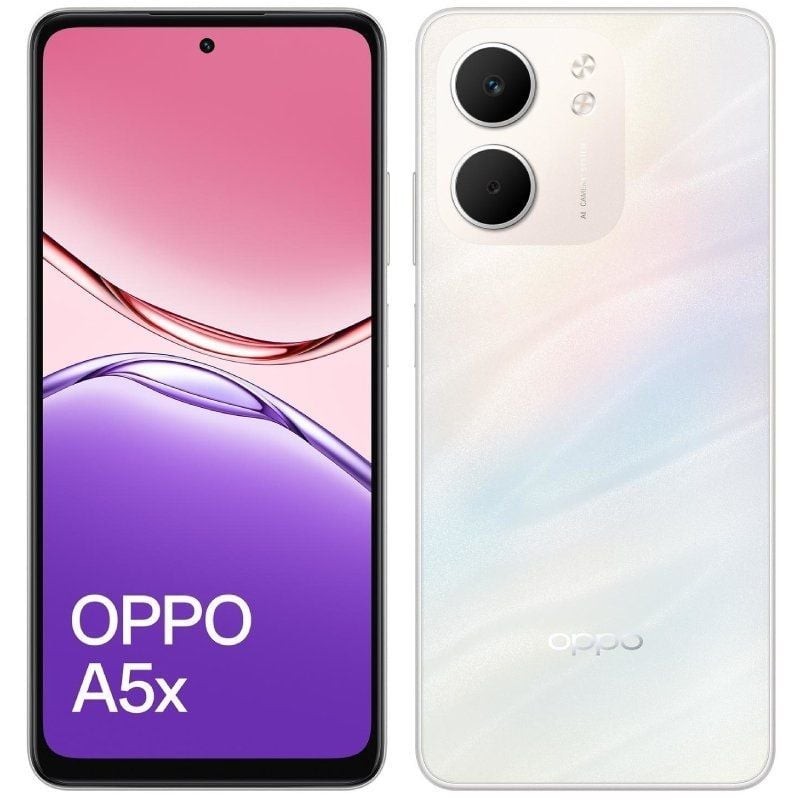 Smartphone Oppo A5x 4GB/ 128GB/ 6.67'/ Blanco