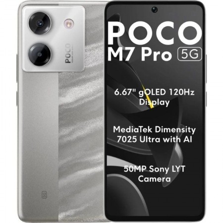 Smartphone Xiaomi POCO M7 Pro 8GB/ 256GB/ 6.67'/ 5G/ Plata
