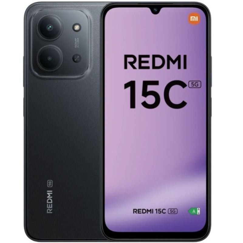 Smartphone Xiaomi Redmi 15C 4GB/ 128GB/ 6.9'/ 5G/ Negro