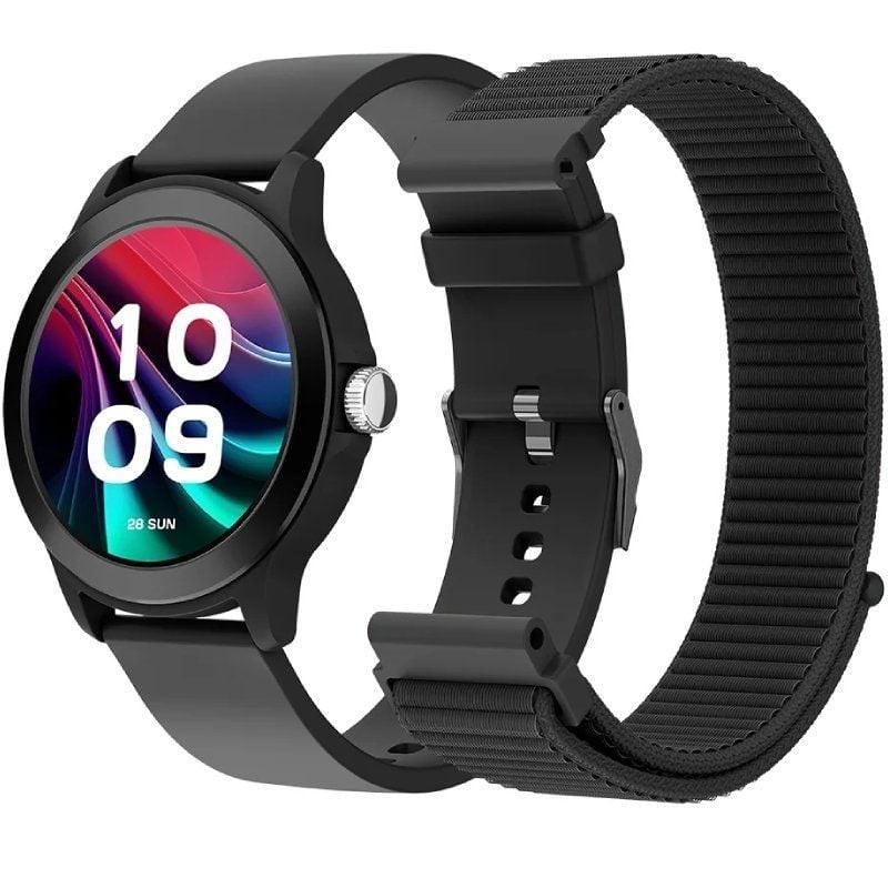Smartwatch SPC Smartee Duo Vivo 2 9655N/ Notificaciones/ Frecuencia Cardíaca/ Negro/ Incluye Correa Extra