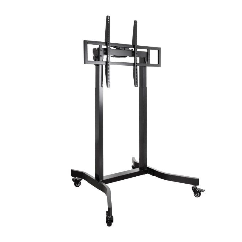 Soporte de Suelo Eléctrico con Ruedas TooQ FSM02-B para TV 55-100'/ hasta 120kg