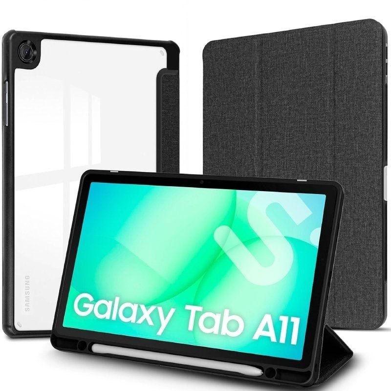 Funda Subblim Clear Shock Case para Samsung A11 8.7'/ Negra