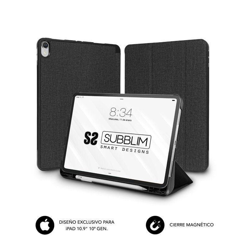 Funda Subblim Shock Case SUBCST-5SC316 para iPad 10ª Generación de 10.9'/ Negra