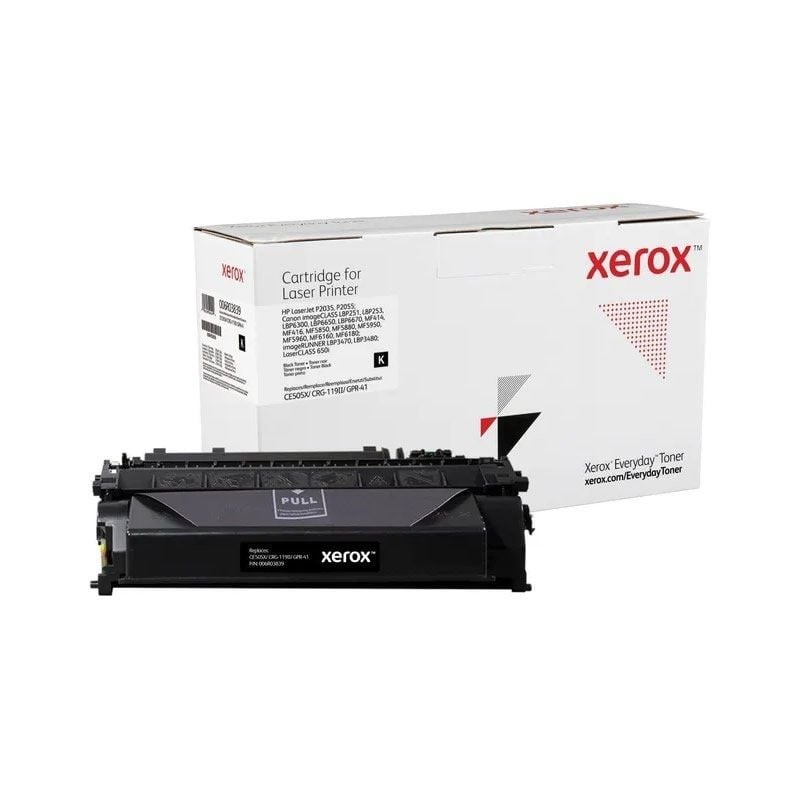 Tóner compatible Xerox 006R03839 compatible con HP CE505X/ CRG-119II/ GPR-41/ 6500 páginas/ Negro