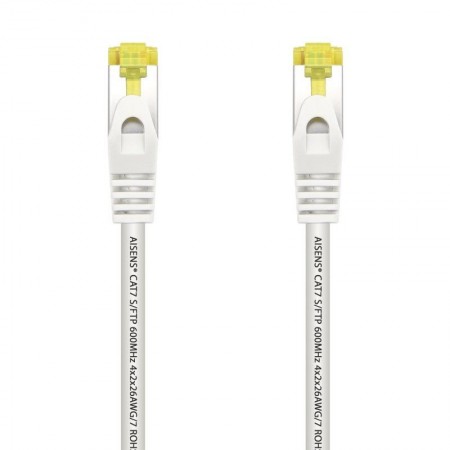 Cable de Red RJ45 SFTP Aisens A146-0489 Cat.7/ 50cm/ Blanco