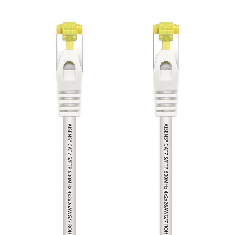 Cable de Red RJ45 SFTP Aisens A146-0489 Cat.7/ 50cm/ Blanco