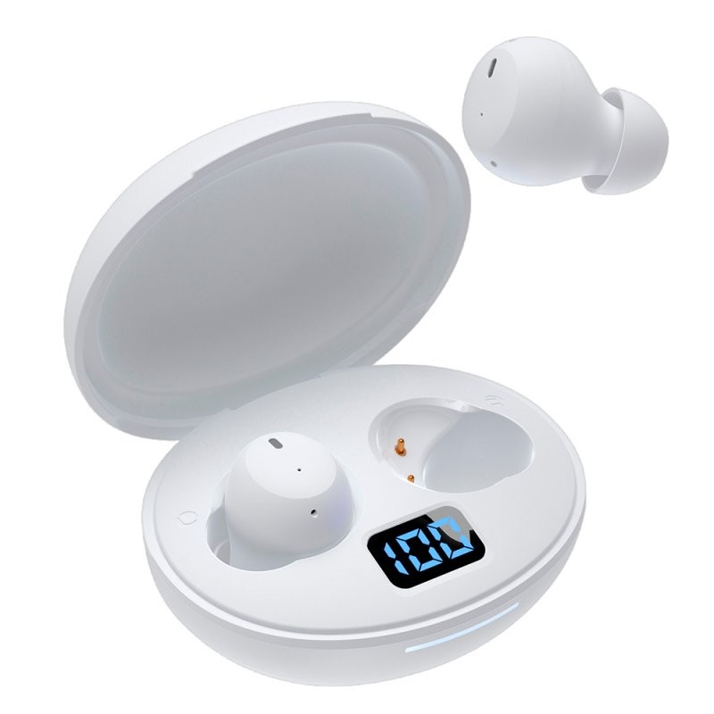 Auriculares Stereo Bluetooth Earbuds ANC COOL Pocket Blanco