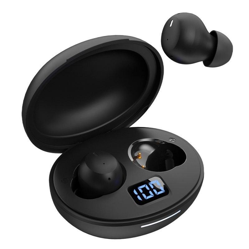 Auriculares Stereo Bluetooth Earbuds ANC COOL Pocket Negro