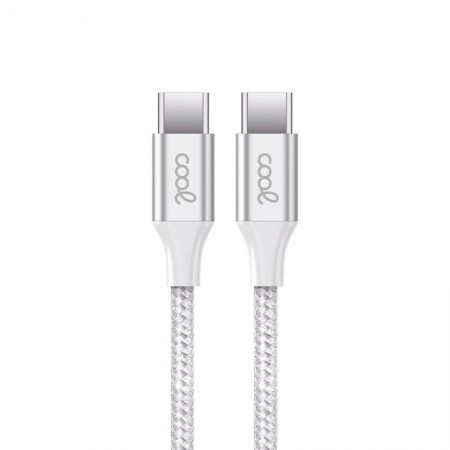 Cable USB COOL Nylon Universal Tipo C a Tipo C (1.2 metros)