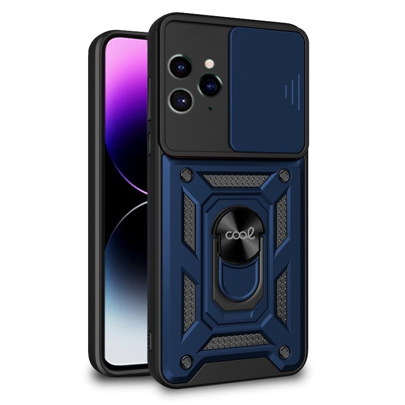 Carcasa COOL para iPhone 14 Pro Max Hard Ring Marino