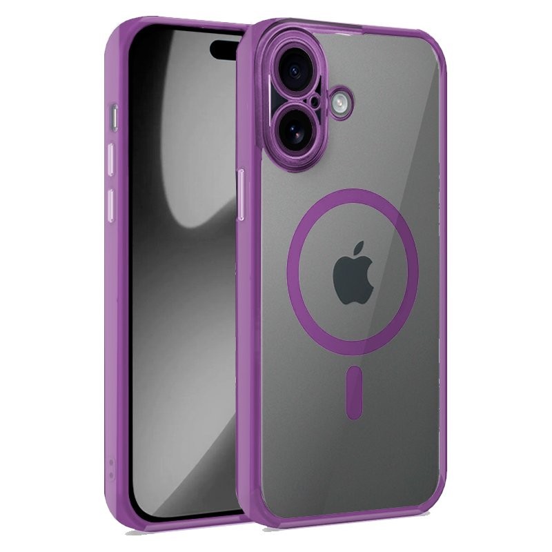 Carcasa COOL para iPhone 17 Magnética Borde Violeta
