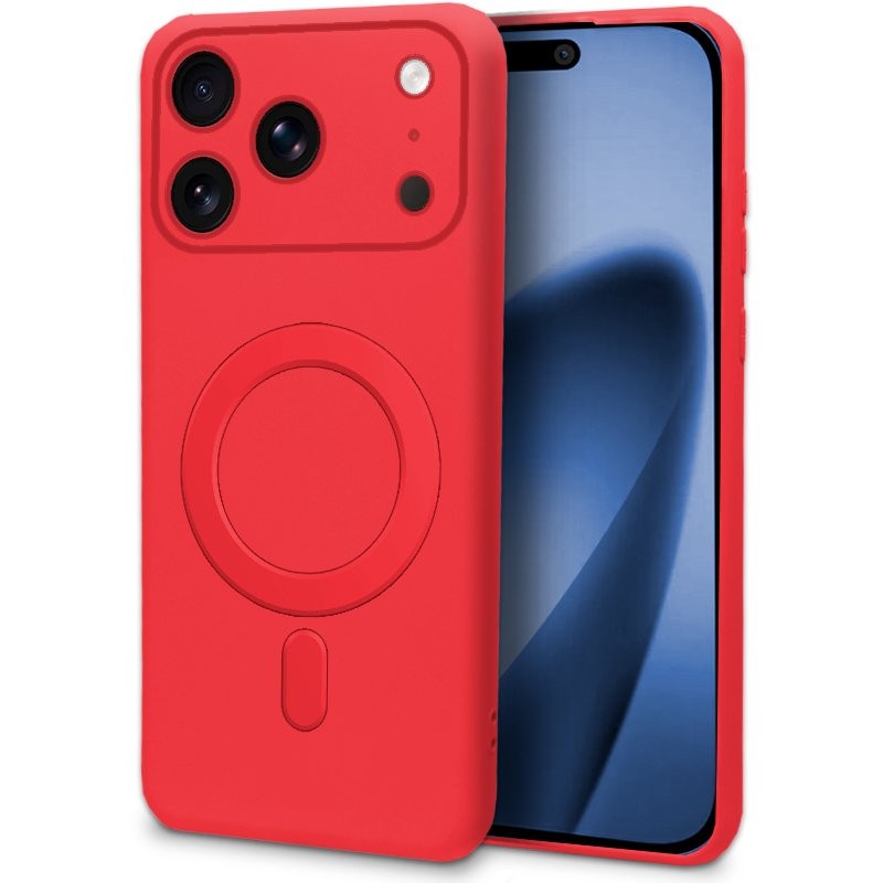 Carcasa COOL para iPhone 17 Pro Max Magnética Cover Rojo
