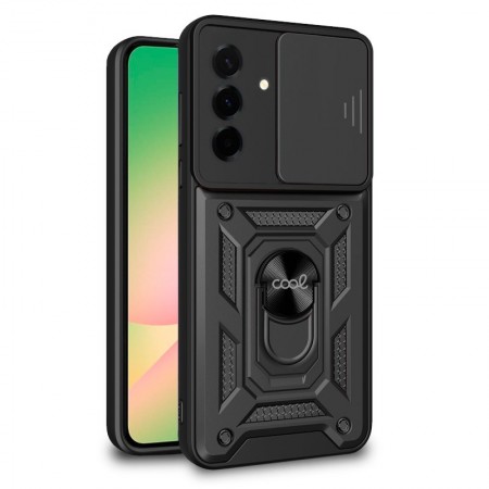 Carcasa COOL para Samsung A566 Galaxy A56 5G Hard Ring Negro