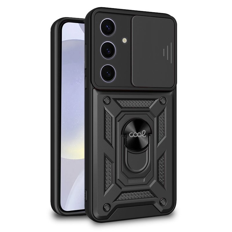 Carcasa COOL para Samsung S921 Galaxy S24 / S25 Hard Ring Negro