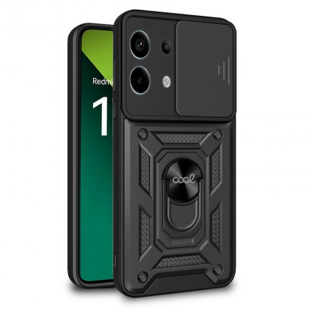 Carcasa COOL para Xiaomi Redmi Note 13 Pro 5G / Poco X6 5G Hard Ring Negro