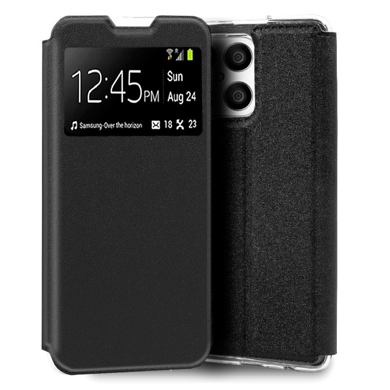Funda COOL Flip Cover para Huawei Honor X8 Liso Negro