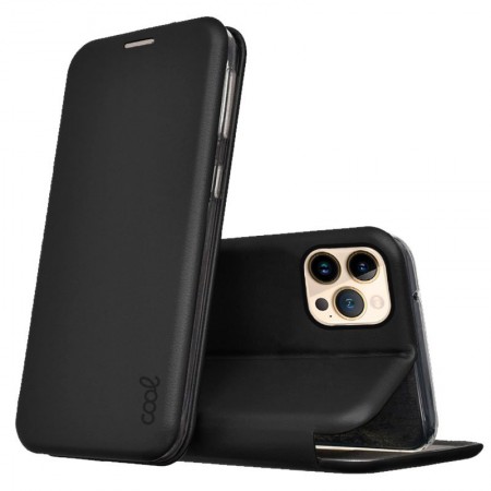 Funda COOL Flip Cover para iPhone 13 Pro Max Elegance Negro