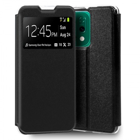 Funda COOL Flip Cover para Oppo Reno 14 5G / 14 F 5G / 14 FS 5G Liso Negro