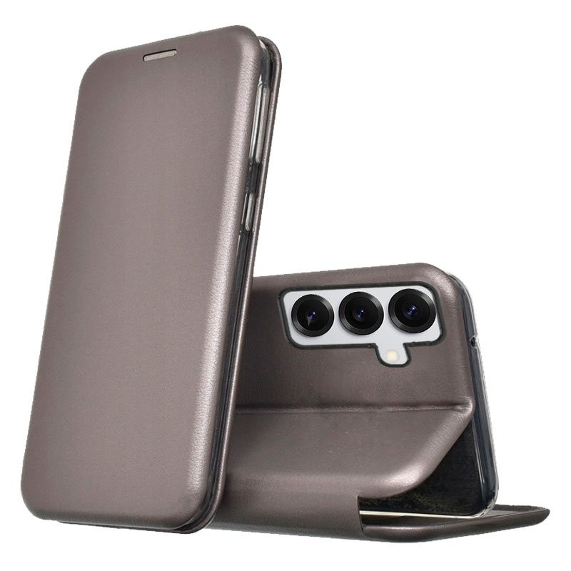 Funda COOL Flip Cover para Samsung S921 Galaxy S24 / S25 Elegance Plata