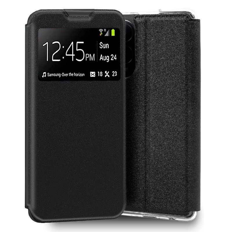 Funda COOL Flip Cover para Xiaomi Poco M7 Liso Negro