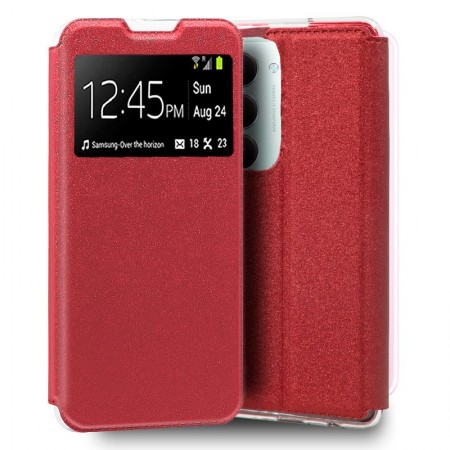 Funda COOL Flip Cover para Xiaomi Redmi 15 / 15 5G Liso Rojo
