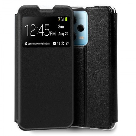 Funda COOL Flip Cover para Xiaomi Redmi Note 12 Pro 5G Liso Negro