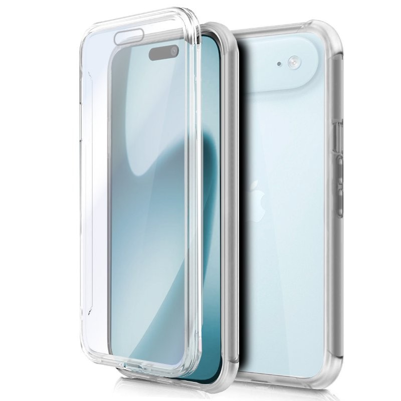 Funda COOL Silicona 3D para iPhone Air (Transparente Frontal + Trasera)