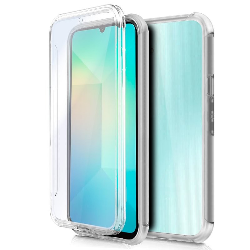 Funda COOL Silicona 3D para Samsung A065 Galaxy A06 (Transparente Frontal + Trasera)