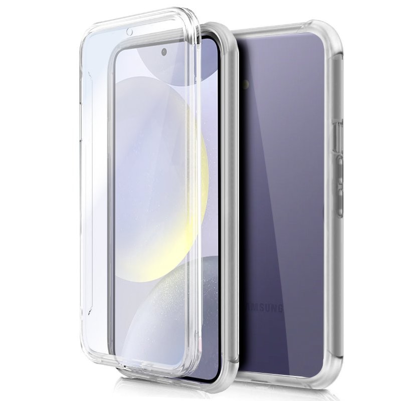 Funda COOL Silicona 3D para Samsung S921 Galaxy S24 / S25 (Transparente Frontal + Trasera)