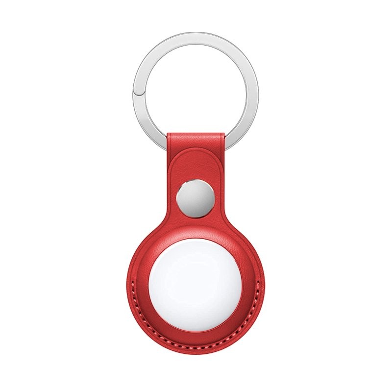 Llavero Protector COOL Compatible con AirTag Polipiel Rojo