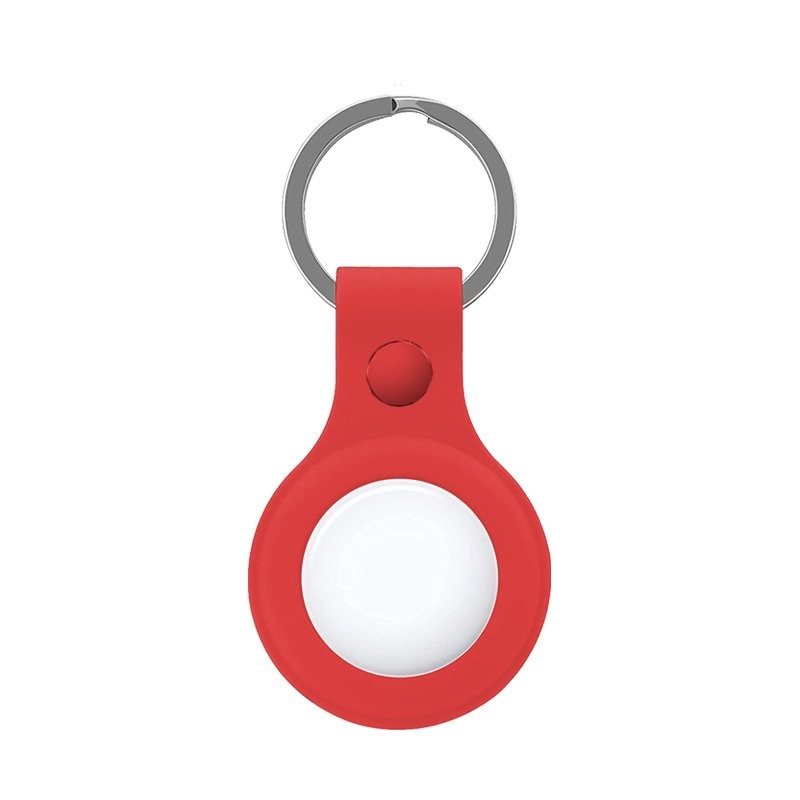 Llavero Protector COOL Compatible con AirTag Silicona Rojo