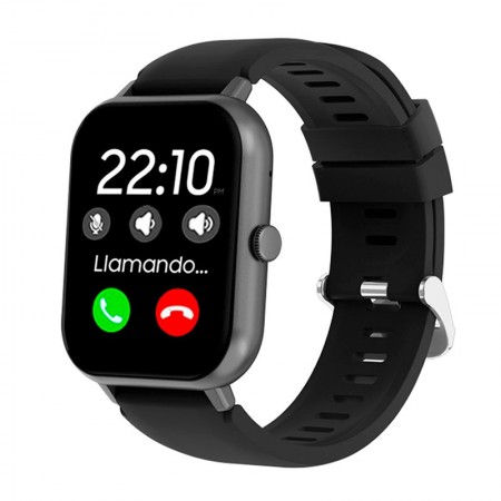 Smartwatch COOL Forest Silicona Negro (Llamadas, Salud, Deporte)