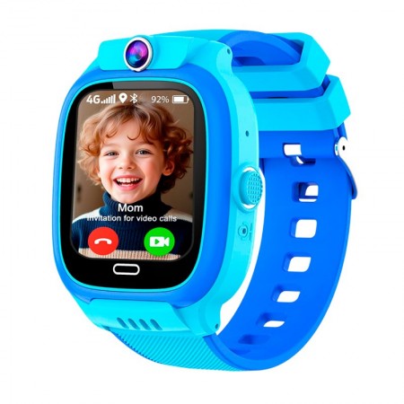 Smartwatch COOL Kids 4G GPS Silicona Azul (Localización, Videollamadas, SIM)