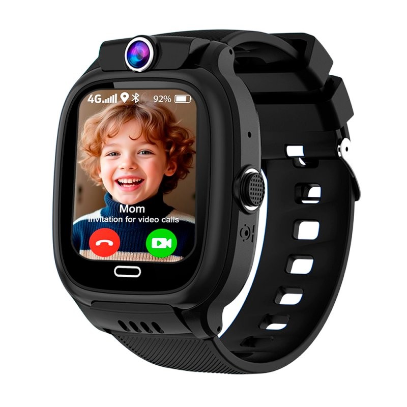 Smartwatch COOL Kids 4G GPS Silicona Negro (Localización, Videollamadas, SIM)