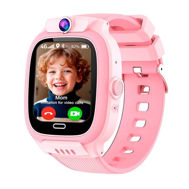 Smartwatch COOL Kids 4G GPS Silicona Rosa (Localización, Videollamadas, SIM)