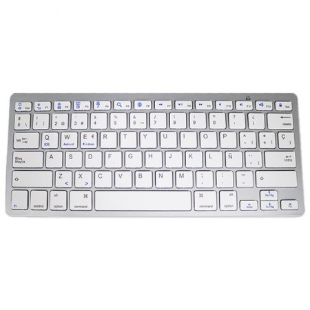 Teclado Slim Bluetooth PC / Tablet COOL Blanco (Español)