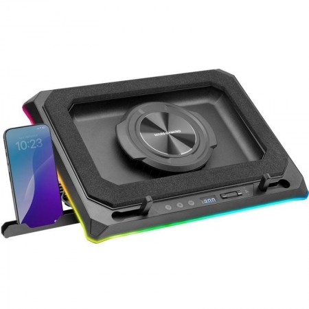 Soporte Refrigerante Mars Gaming MNBC-ULTRA para Portátiles hasta 18'/ Iluminación LED